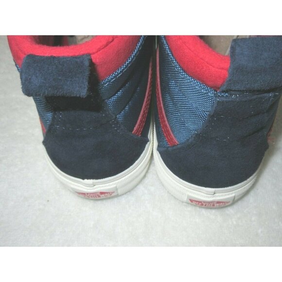 Vans Women's Sk8-Hi MTE All Weather Boots Navy Blue Red Suede Size 8.5 NIB - Picture 5 of 5